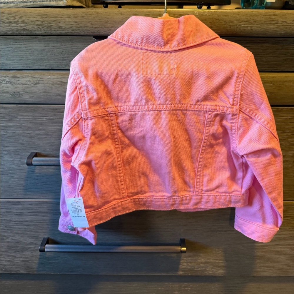 Old Navy Hot Pink Jean Jacket Size 4T NWT - Picture 4 of 5